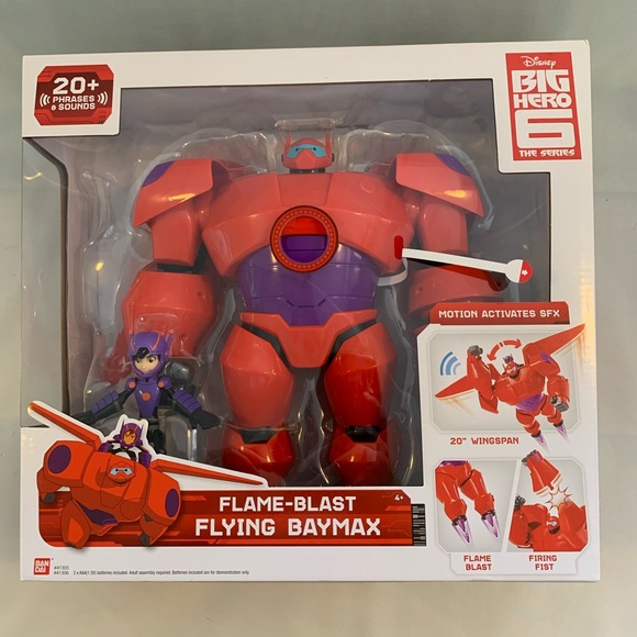 big hero 6 flameblast flying baymax